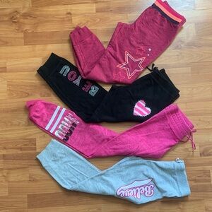 Stylish Kids Jogger Sweatpants  Set - Pink, Black, Gray